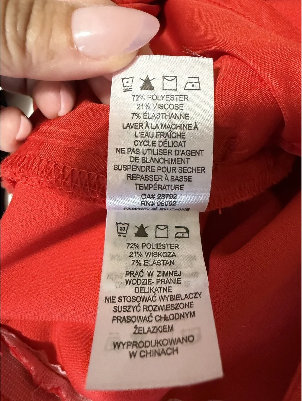 Dalia Women's Red Business Chic Scalloped Edge Pockets Size 2